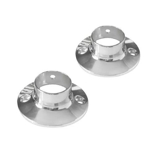 Exposed Mounting Shower Rod Flanges Polished Chrome