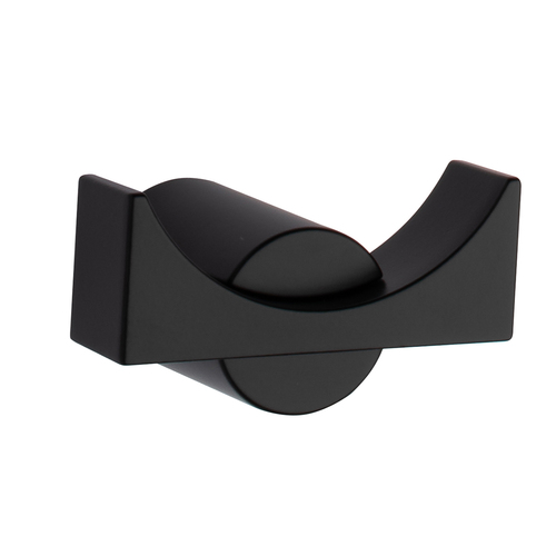 Double Robe Hook Matte Black