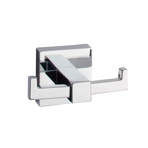Double Robe Hook Polished Chrome