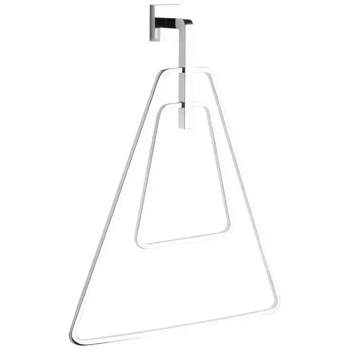 Double Towel Ring Polished Chrome