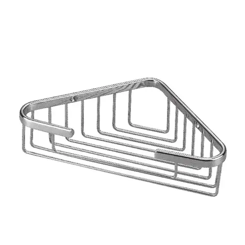 Medium Corner Basket Polished Chrome