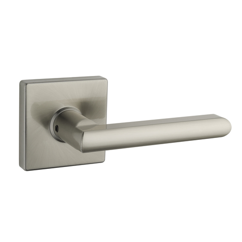 Square Rose Lever Satin Nickel