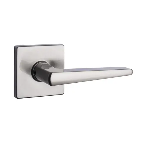 Square Rose Lever Satin Nickel