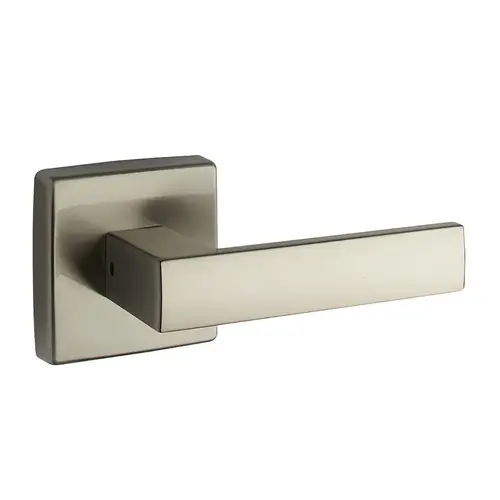 Square Rose Lever Satin Nickel