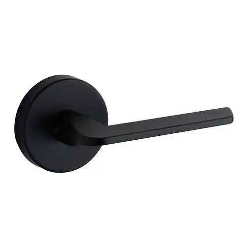 Round Rose Lever Matte Black