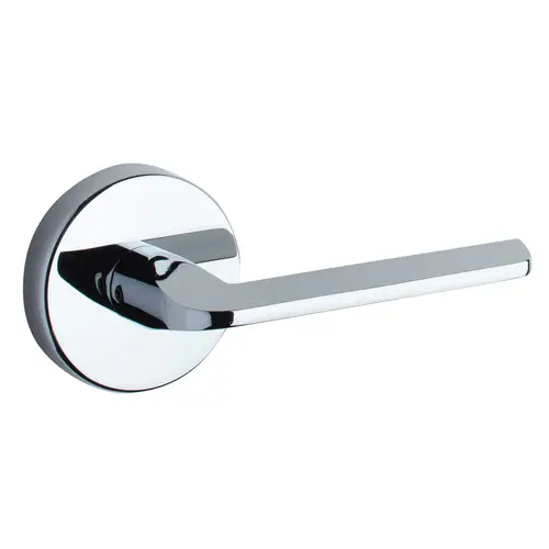 Round Rose Lever Polished Chrome