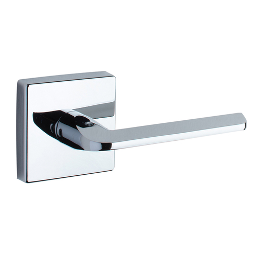 Square Rose Lever Polished Chrome