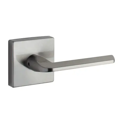 Square Rose Lever Satin Nickel