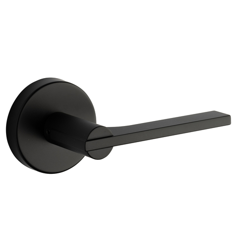 Round Rose Lever Matte Black