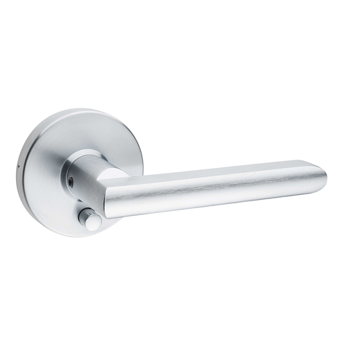 Round Rose Lever Satin Chrome