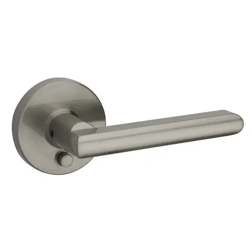 Round Rose Lever Satin Nickel