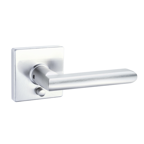 Square Rose Lever Satin Chrome