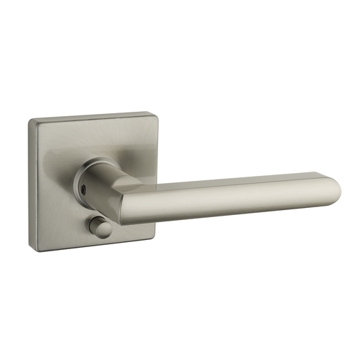 Square Rose Lever Satin Nickel