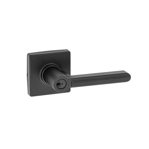 Square Rose Lever Matte Black