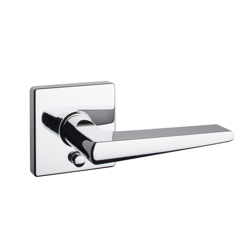 Square Rose Lever Polished Chrome