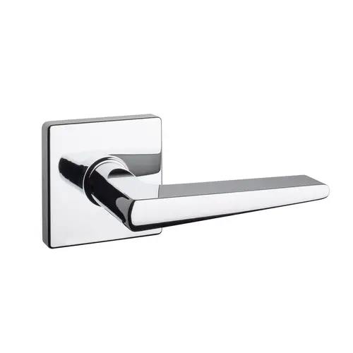 Square Rose Lever Polished Chrome