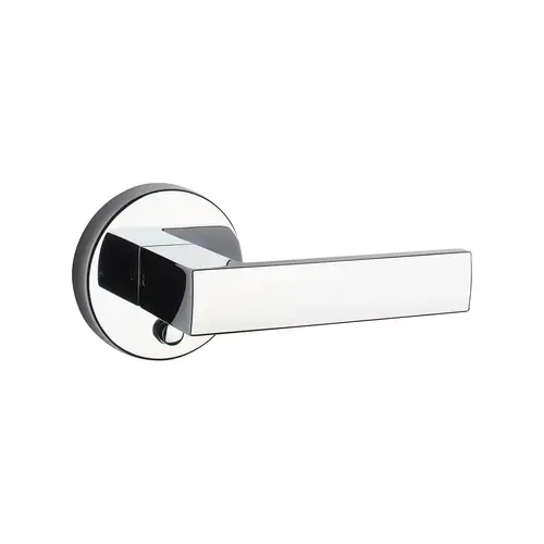 Round Rose Lever Polished Chrome