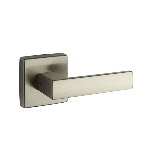 Square Rose Lever Satin Nickel