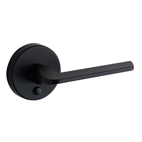 Round Rose Lever Matte Black