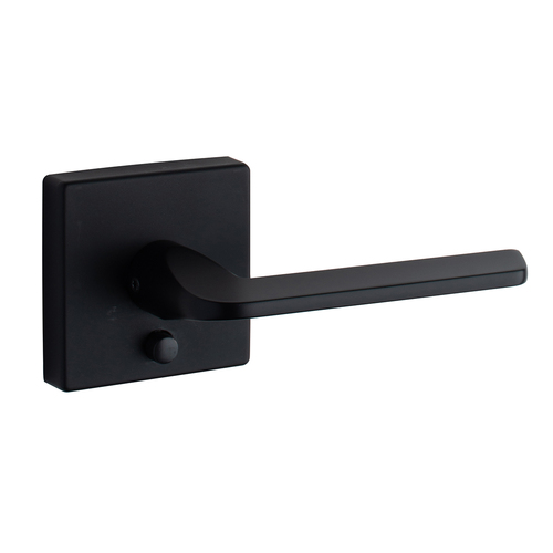 Square Rose Lever Matte Black