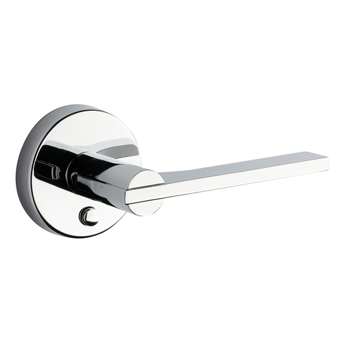 Round Rose Lever Polished Chrome