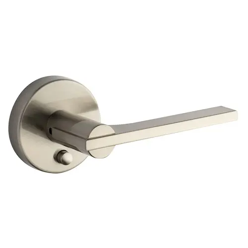 Round Rose Lever Satin Nickel