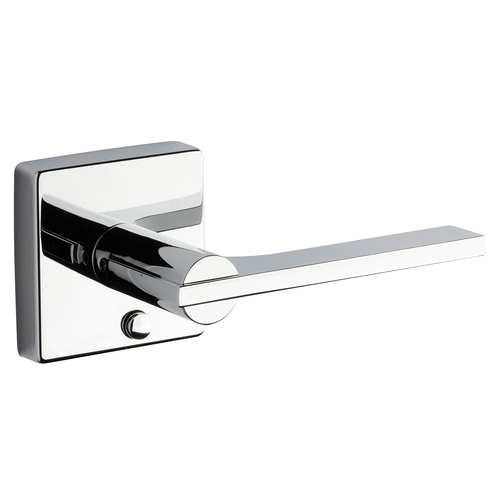 Square Rose Lever Polished Chrome