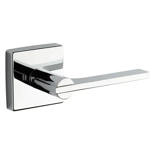 Square Rose Lever Polished Chrome