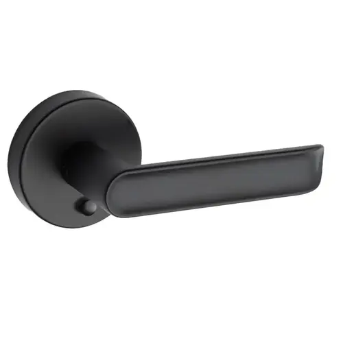 Round Rose Lever Matte Black