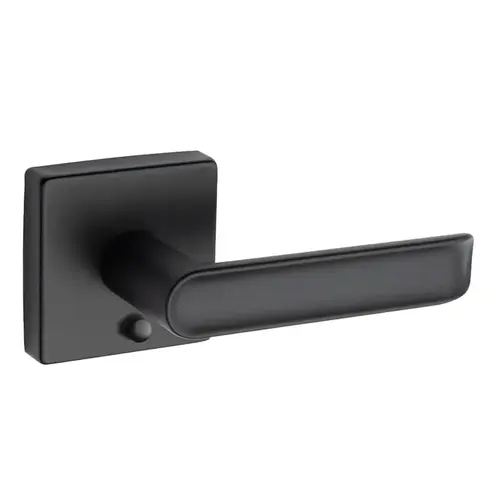 Square Rose Lever Matte Black