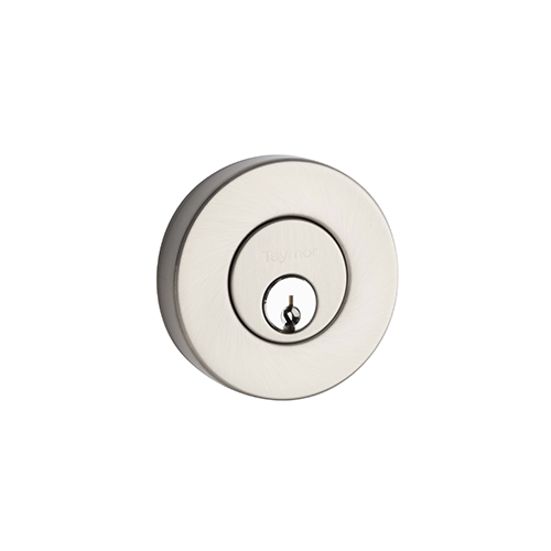 Round Flush Deadbolt Satin Nickel