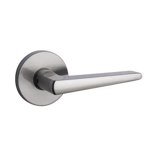 Round Rose Lever Satin Nickel