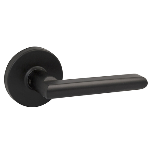 Round Rose Lever Matte Black