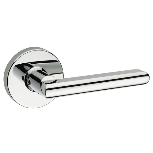 Round Rose Lever Polished Chrome