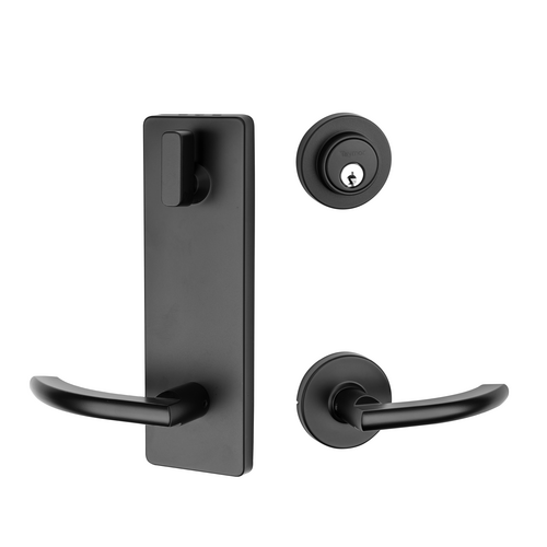 TAYMOR 30-INTRD66BLK Round Rose Interconnected Lock Matte Black