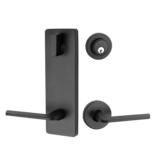 TAYMOR 30-INTRD72BLK Round Rose Interconnected Lock Matte Black