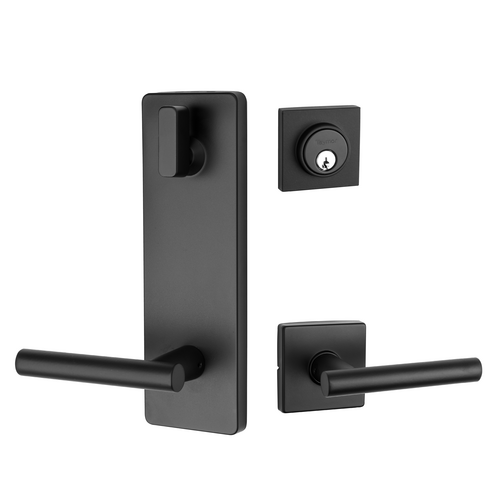 TAYMOR 30-INTSQ62BLK Square Rose Interconnected Lock Matte Black