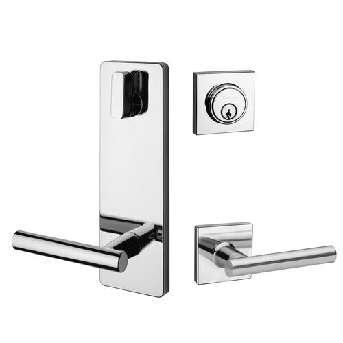 TAYMOR 30-INTSQ62PC Square Rose Interconnected Lock Polished Chrome