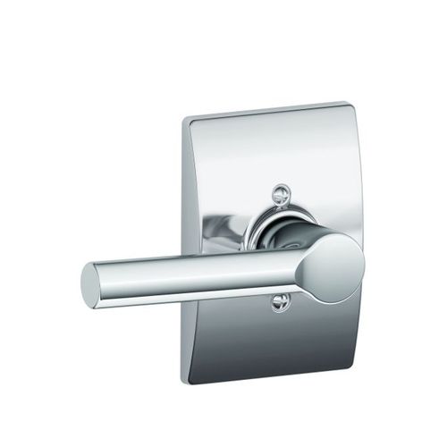 Broadway Lever with Century Rose Interior Active Trim with 12326 Latch and 10027 Strike Bright Chrome Finish