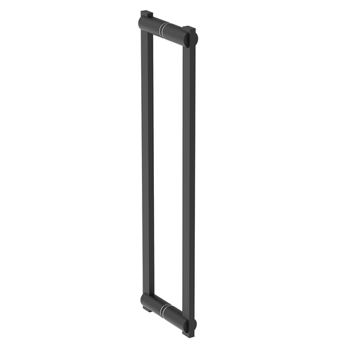 Double Shower Door Handle Matte Black