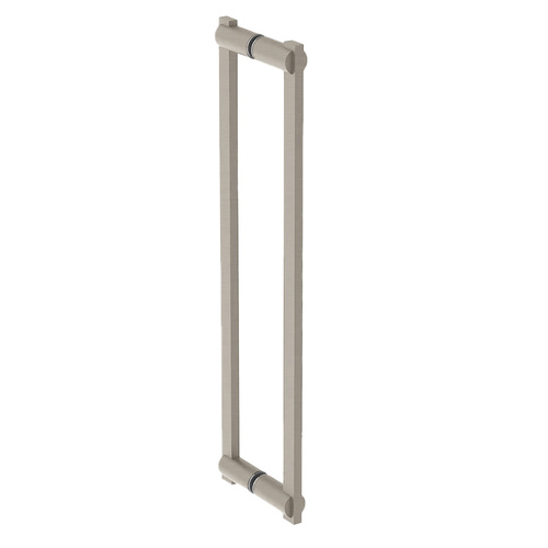 Double Shower Door Handle Brushed Nickel