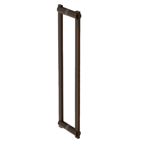 Double Shower Door Handle Dark Bronze