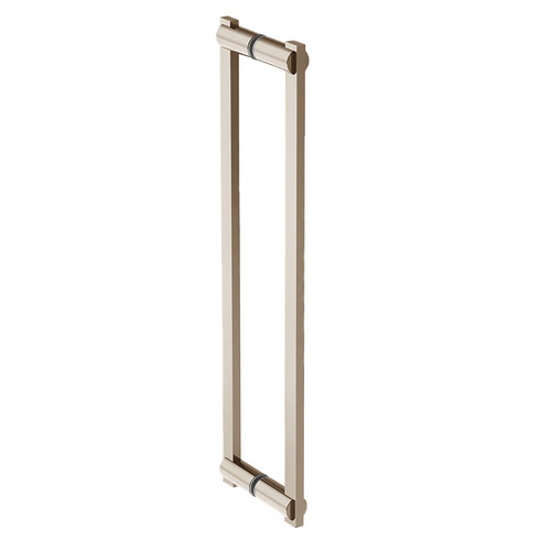 Double Shower Door Handle Polished Nickel