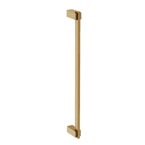 Single Shower Door Handle Brushed Brass