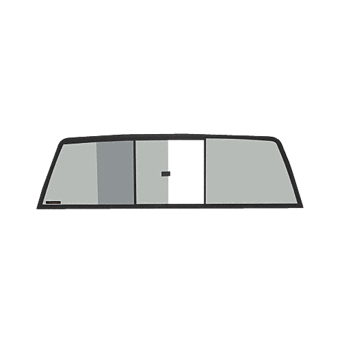 Tri-Vent Three Panel Truck Sliding Window with Dark Gray Glass for 1984-1995 Toyota SR5 Standard Cabs
