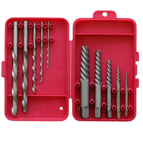 Carbon Steel Screw Extractor Set with Drills