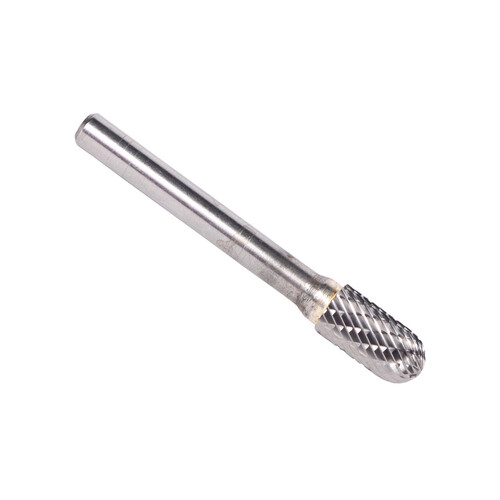 Brixwell CBSC1A Cylindrical Radius End Carbide Bur 2" Overall 1/4" Shank Uncoated (Bright)