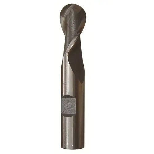 1-1/2" HSS 2 Flute Single End Ball End Mill 1-1/2" Size 2-1/2" Flute 1-1/2" Mill Uncoated (Bright)