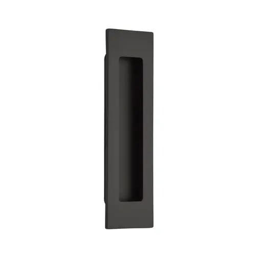 Emtek 220306US19 6" Modern Rectangular Flush Pull Flat Black Finish