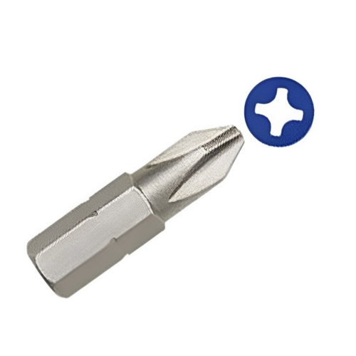 R3 Insert Bit with 1/4 hex shank R3 Size 1" Overall Uncoated (Bright)